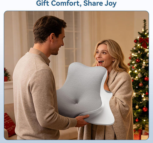Ergonomic Memory Foam Reading Pillow - Wedge Back & Neck Support for Bed, Sofa & Floor - Relieves Acid Reflux, Back