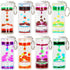 Dynamic Liquid Timers Key Chain Set, Colorful Motion Bubbler Timekeeper Keychains