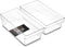 BINO Plastic Storage Bins, Medium - Shallow | THE HANDLER COLLECTION | Multipurpose Organizer for Kitchen Pantry, Clear