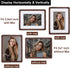 6x8 inch, 4x6 inch, 8x6 inch Wooden Photo Frame with Mat to fit Photo Natural Walnut Wood Small Picture Frames