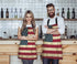 WONDERTIFY Rustic USA Flag Vintage Apron, Adjustable Bib Apron for Men Women, Suitable for Kitchen Cooking BBQ