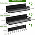 Umomi 5 Pack 10-Hook Magnetic Spice Rack for Refrigerator, Magnetic Shelf for Refrigerator, Moveable Fridge Magnetic