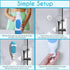 Squeezi 2 Unit Pack Wall Mounted Shower Dispenser for Shampoo and Soap Bottles, Bright White