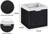 DULLEMELO Wicker Storage Baskets 11x11 Cube Bins for Organizing - Set of 2 Waterproof Woven Storage Cube
