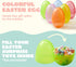 6 7" 6 JOYIN Pcs Jumbo Plastic Easter Eggs, Clear Colors Empty Eggs for Filling Treats Easter Party Favor Hunt Basket