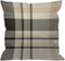 HGOD DESIGNS Plaid Throw Pillow Cover - Traditional Gingham in Black Beige and White - Decorative Cushion Cover 18x18