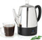 Mixpresso Small Electric Percolator Coffee Pot 4 Cup Stainless Steel - Coffee