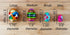 Importer AM Set 12 Polish Easter Handpainted Wooden Eggs (Pisanki) Decorative Eggs for Easter of Medium Eggs