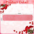 UnslQonds 71 Inch Valentine Table Runner, Long Red Lace Heart Table Runner Backdrop Valentines Decorations Indoor Desk