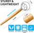 Danish Dough Whisk, Stainless Steel Dough Hook Dutch Whisk for Sourdough Bread, Wooden Handle Mixing Tool