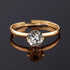 Whaline 72Pcs Gold Bridal Shower Diamond Rings, Adjustable Engagement Rings for Wedding Table Decorations