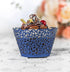"100pcs Cupcake Wrappers Artistic Bake Cake Paper Cups - Little Vine Lace Laser Cut Liner for Wedding Party Decoration"