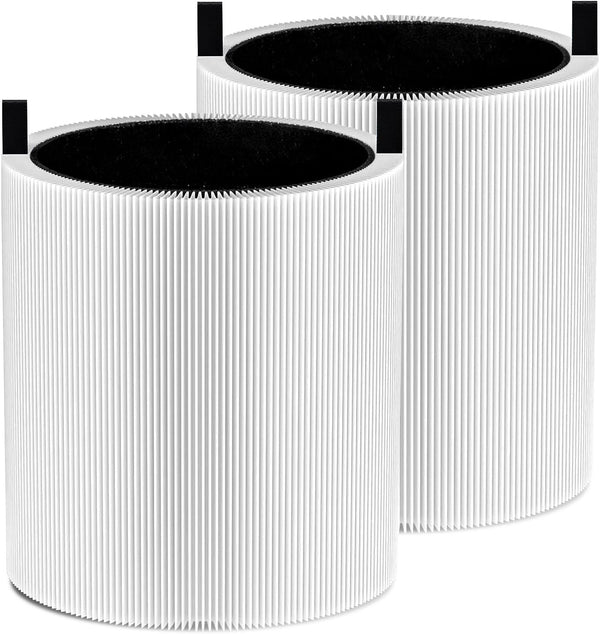 2 Pack Blue Pure 511 Filter Replacement for Blueair Blue Pure 511 Air Cleaner, 3-in-1 True HEPA & Activated Carbon