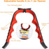 Jar Opener Bottle Opener for Weak Hands - 5 in 1 Multi Function Can Opener Kit with Silicone Handle (New Red)