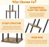 3 Oppro Tier Corner Plant Stand Indoor, Metal Wood Flower Pot Holder Shelf, Multiple Display Rack Square Table