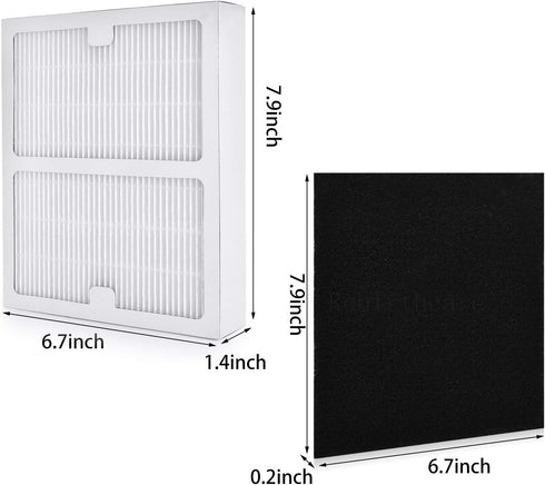 Filter Replacement for Idylis B Air Purifiers AC-2125, AC-2126, IAF-H-100B, IAP-10-125, IAPC-40-140, IAP-10-150, IAP-10-050 Air Purifiers