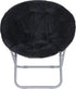 Nova Microdermabrasion Folding Faux Fur Moon Chair Soft Plush Lounge Chair Moon Chair with Metal Frame for Bedroom