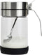Glass Condiment Jars for Serving & Storing Sugar, Spice, Salt, Seasoning in Home Kitchen, 450ml/14.5oz, Stainless Steel