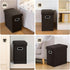 16.5x16.5x10.6in COSYLAND Ottoman with Storage Collapsible Fabric Ottoman Footrest Foot Stool for Room Small Slim Tall