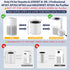 AP301 Replacement Filter for Dayette AP301 AP302 and JOWSET AP301 AP302 AP303, H13 True HEPA Filter, NOT for AP401
