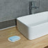 Anwenk Oval Shape Soap Dish, Bathroom Soap Holder with Drain Holes, Flexible Silicone White, 1 Pack