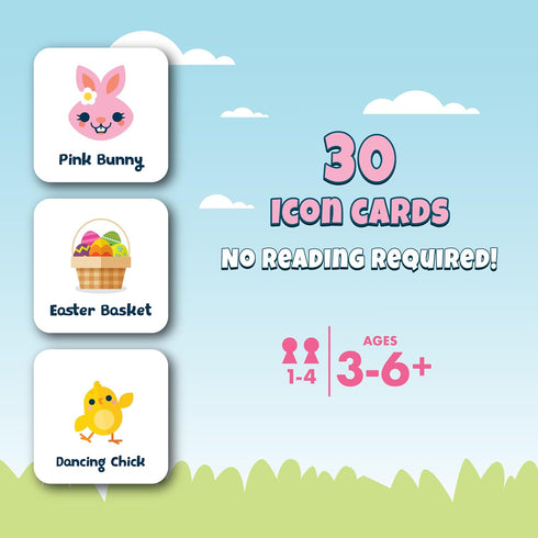 3 Chuckle & Roar - Easter Bingo - Family Game Night Fun - Spring Themed Classic Game - Great for Preschool Learning