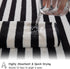 18 Set Loop-6 Towels,6 Towels,6 Set Pcs Black White Stripe Bath Towel with Hanging Bath Hand Washcloths Soft Family