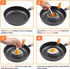 rosyquarz 3.5 INCH 2 Packs Highly Rated Large Egg Rings for Frying Eggs - Egg Ring Mold for Cooking Frying with Oil