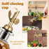 Xelsluthe 2 PCS Weighted Stainless Steel Bottle Pourers, Olive Oil Dispenser Spout, Self Closing Liquor Pour Spout