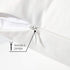 HAPPYMOON Standard Microfiber Pillowcases Set of 2 with Zipper, Soft Brushed White Pillow Covers 20 x 26 Inches for