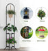 PULIJIAJU 2-tier 3 Hanging Plant Stand Indoor and Outdoor, Space-Saving Iron Plant Shelf, Potted Flower Pot Stand