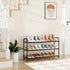 Closet, 18"-32" 3-Tier 12 Expandable Shoe Rack for Metal Shoe Rack for Entryway Adjustable Width Free Standing Shoe