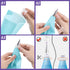 GOOTRADES 7 Pcs-Set Cake Decorating Tips, 5 Writing Tubes, 1 Coupler, 1 Silicone Pastry Bag