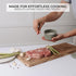 Countertop KIBAGA Beautiful Ceramic Salt Cellar with Lid - Spacious Container for Your Kitchen Keeps Salt Flakes Dry