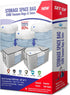 Cube Vacuum Storage Bags, Premium Totes with Cubic Compression Seal for Clothing, Bedding, Comforters, and More