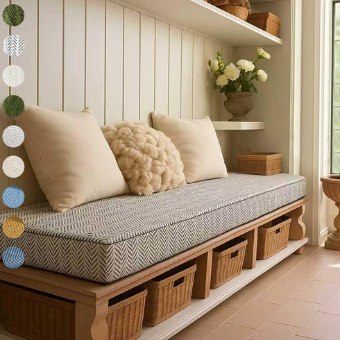 Custom Size Bench Cushion, Custom Bench Cushions for Indoor Furniture, 75D Foam