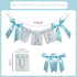 Cuvaho Blue & White Bow High Chair Banner for One Sweet Boy First Birthday Party Decorations Smash Cake Photo Shoot