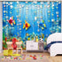 Cheerland Under The Sea Party Decorations - Tropical Fish Bubble Garland, Mermaid Birthday Supplies, Ocean Backdrop