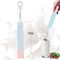 Rechargeable Milk Frother Handheld Electric Whisk Mixer with 2 Stainless Whisks, 3 Speed Adjustable Foam Maker for