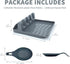 2 Pack Multiple Utensil Spoon Rest with Drip Pad, Non-Slip Heat Resistant Kitchen Spoon Holder for Cooking Accessories