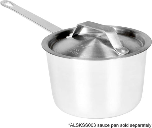 Thunder Group ALSKSS103 Sauce Pan Lid, 3-3/4 Qt, 9-1/4" Dia. X 3/8" Thickness