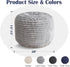 Room,Office,20"x 15",Light Round Pouf Ottoman,Corduroy Poufs with Memory Foam Filling for Foot Rest,Soft Footstool