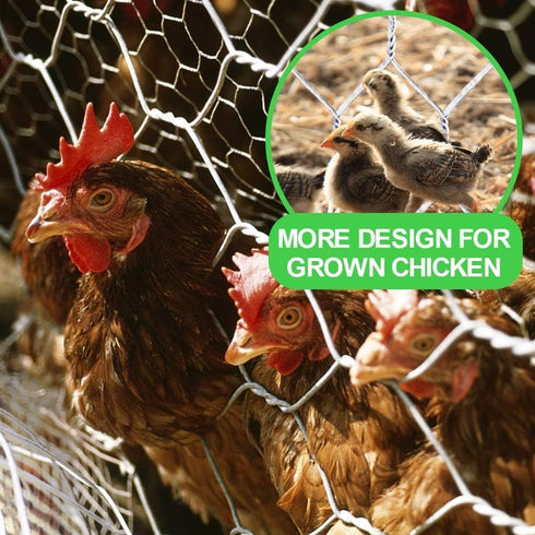 36inch 50ft 2 Inch Amagabeli Chicken Wire Fencing Poultry Wire Netting x Hexagonal Galvanized Mesh Garden Fence Animal
