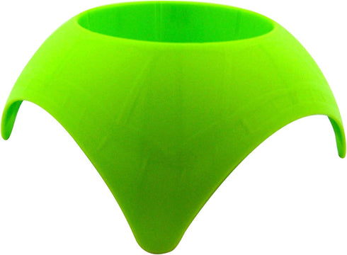 Set of 2 Turtleback Sand Coaster Cup Holders in Blue and Lime Green