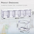 V·RESOURCING Clear Seasoning Box, 5 Pieces Clear Seasoning Storage Container for Spice Salt Sugar Cruet,Condiment Jars with Spoons