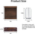 5X5 Inches Set 4, Fixwal Small Shelf for Wall, Floating Shelves of Rustic Wood Small Wall Mounted Shelves for Bedroom