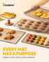 Katbite Silicone Baking Mat Set of 5, Food Grade Non-stick Reusable Bakeware Mats for Cookie, Macaron, Pizza