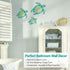 YOUIN Set of 3 Metal Sea Turtle Beach Theme Wall Art Decorations for Indoor Outdoor Bathroom Garden