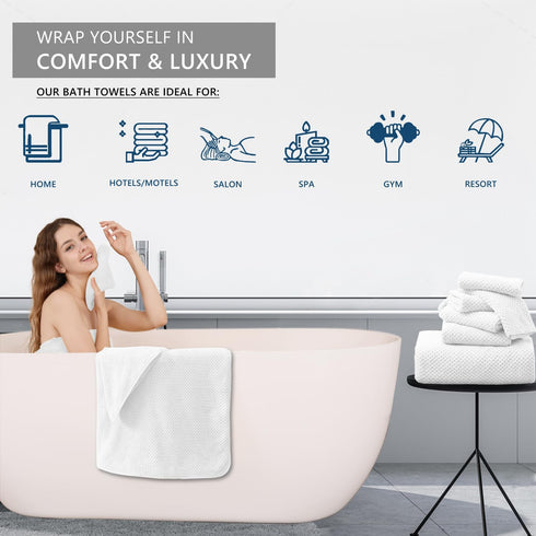 Set 4 (35"x70"),Oversized Set Extra Large Bath Towel of Bath Sheet Super Soft Highly Absorbent Jumbo Bathroom Towel
