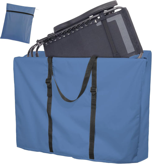 Uranshin Large Outside Folding Chair Storage Bag with Zipper and Handles, 600D Folding